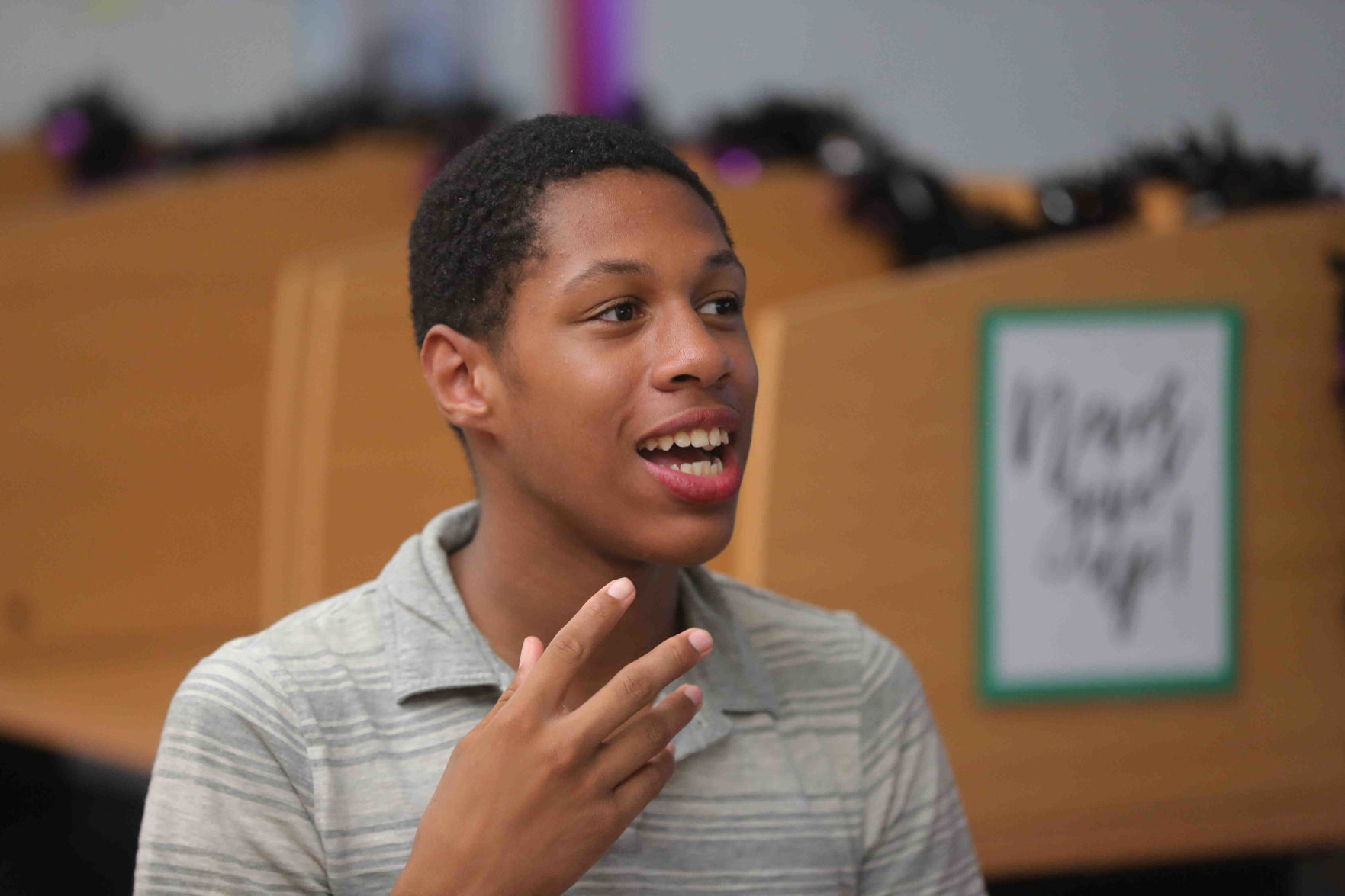 Meteorologist Joe Martucci at EHC Community School